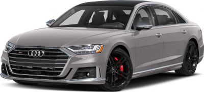Front grille, black alloy wheels, red brake calipers of a luxury sedan