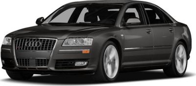 Front view of a luxury sedan with prominent grille and alloy wheels