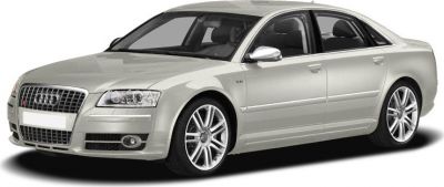 Luxury sedan with V10 engine and distinctive alloy wheels