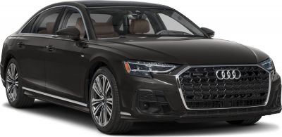 Front view with hexagonal grille and LED headlights