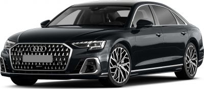 Luxury sedan with distinctive grille and alloy wheels