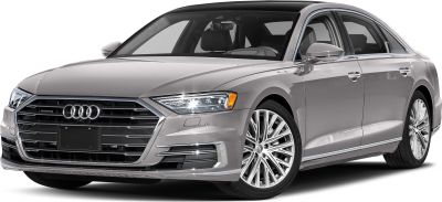Luxury sedan front grille and LED headlights design