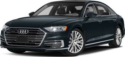 Front-side view with LED headlights and alloy wheels