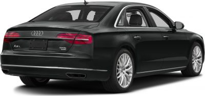 Rear view with LED taillights and integrated exhaust outlets on a luxury sedan