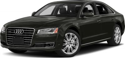 Luxury sedan front with grille, LED headlights, alloy wheels