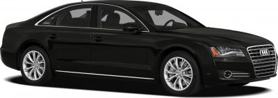 Side profile and alloy wheels of luxury sedan