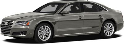 Side view of luxury sedan with sleek lines and alloy wheels