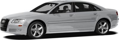 Side profile of luxury sedan with alloy wheels
