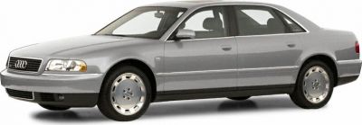Sedan with alloy wheels and classic front grille with integrated headlights