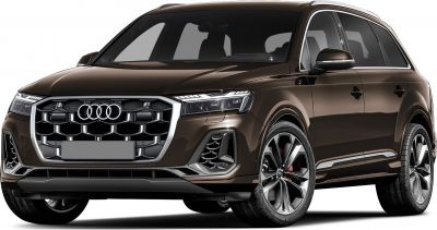 Front grille and LED headlight design of an SUV, modern aerodynamic styling