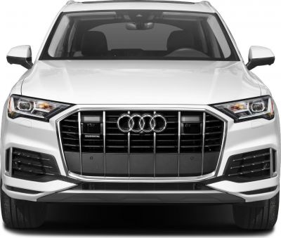 Front view showing grill and LED headlights