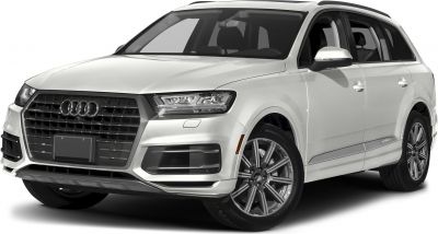 Front view and alloy wheels of a modern luxury SUV