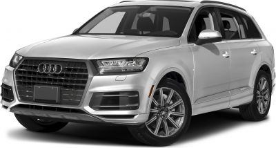 Silver SUV front-side with LED headlights and alloy wheels