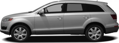 Side profile showing doors, windows, wheels, and mirror of an SUV.