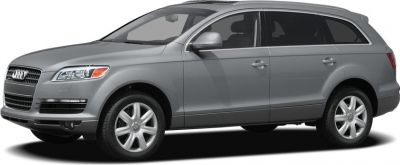 Side profile of an SUV with alloy wheels and smooth body design