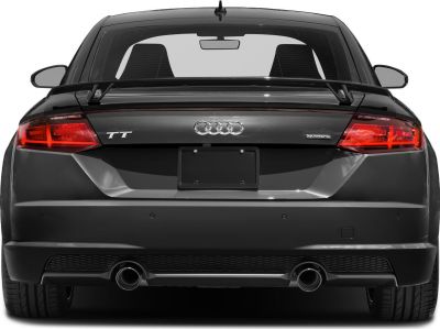 Rear view with LED taillights and dual exhausts