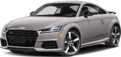 Front-side view with LED headlights and sporty alloy wheels