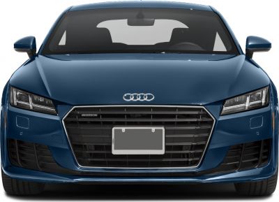 Front view showing grille and headlights