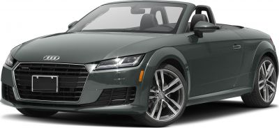 Close-up of front end with LED headlights and alloy wheels