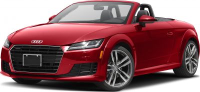 Red convertible with sharp LEDs and alloy wheels