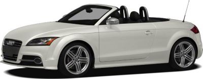 Convertible sporty roadster with alloy wheels and open roof