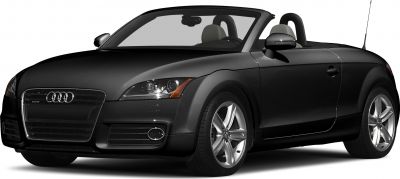 Front side view of convertible with alloy wheels and sleek aerodynamic design