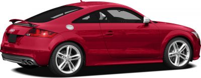 Rear side profile with spoiler and alloy wheels