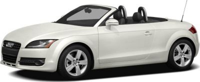 Convertible two-seater roadster with sporty design and sleek profile