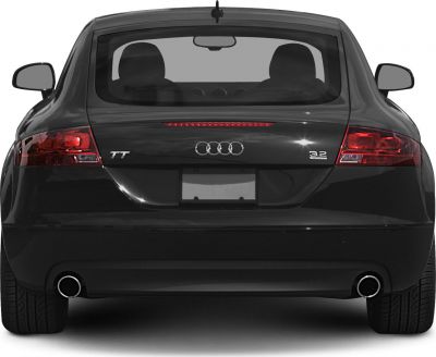 Rear view with dual exhaust and 3.2 badge