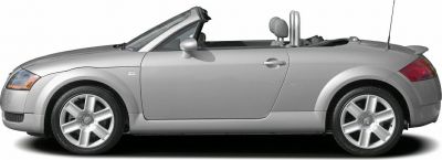 Silver convertible with side profile and alloy wheels