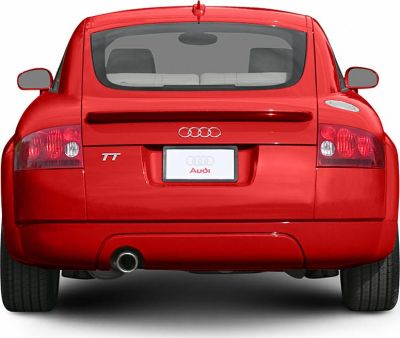 Rear view of classic TT Coupe 8N facelift with distinctive spoiler and taillights