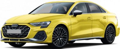 Yellow sportback with LED headlights and large alloy wheels
