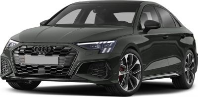Honeycomb grille, LED headlights, sporty alloy wheels in front view