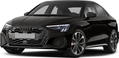 Hexagonal grille with Audi rings and modern LED headlights with dynamic light elements