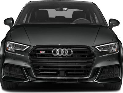 Aggressive front grille and sharp LED headlights with sporty design