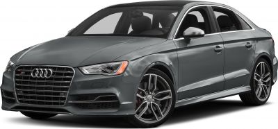 Sporty sedan front grille and alloy wheels