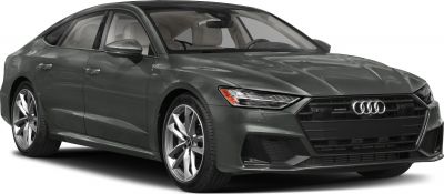 Front angle view of a sleek sedan with LED headlights and alloy wheels
