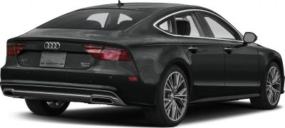 Sleek rear and side view with taillights and exhaust details