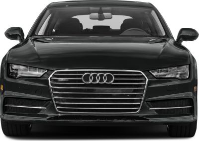 Front view with prominent grille and LED headlights