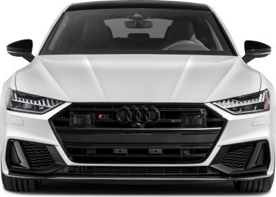 Sporty front fascia with LED headlights and large grille