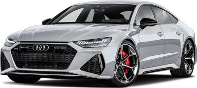 LED headlights, honeycomb grille, alloy wheels with red brake calipers