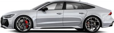 Sleek side profile with aerodynamic lines and striking alloy wheels