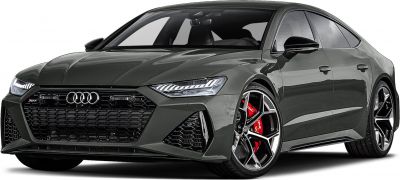 Front grille with LED headlights and alloy wheels with red brake calipers