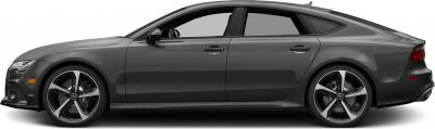 Side profile view with alloy wheels and distinct coupe-like roofline