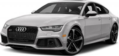 Aggressive front grille with quattro badge and sleek LED headlights.