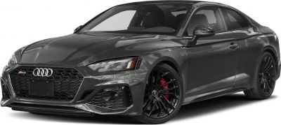 Front view showing honeycomb grille and black multi-spoke wheels with red brakes