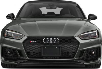 Front view with hexagonal honeycomb grille and sharp LED headlights