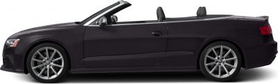 Sporty convertible side view with alloy wheels