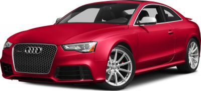 Red sports coupe front grille and alloy wheels