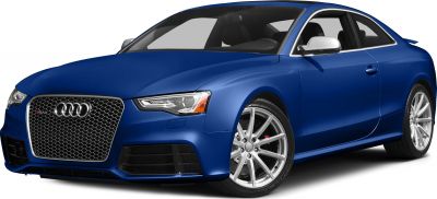 Sporty blue coupe with distinctive grille and silver sporty wheels